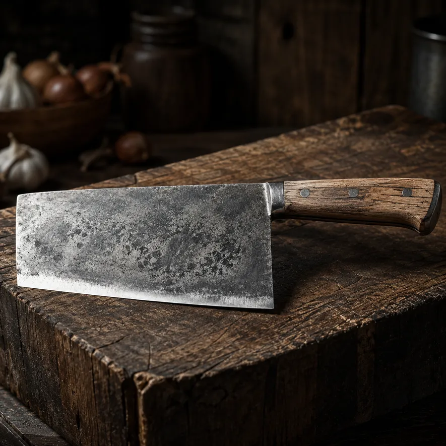 Serbisk kockkniv kraftig cleaver stil