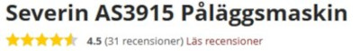 Severin AS3915 recensioner